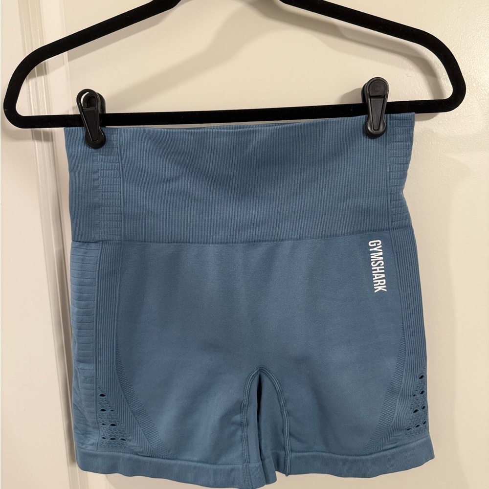 Gymshark Old School Women’s Light Blue Energy Seamless Shorts